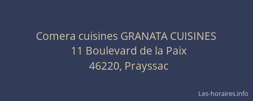 Comera cuisines GRANATA CUISINES
