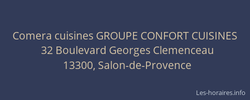 Comera cuisines GROUPE CONFORT CUISINES