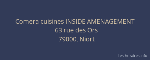 Comera cuisines INSIDE AMENAGEMENT