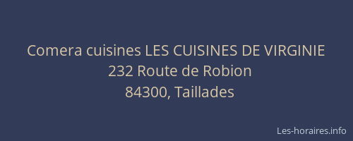 Comera cuisines LES CUISINES DE VIRGINIE