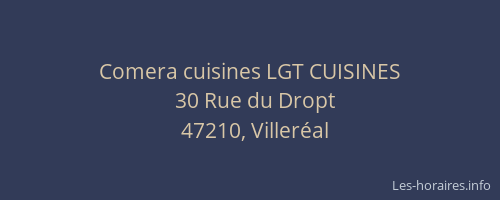 Comera cuisines LGT CUISINES