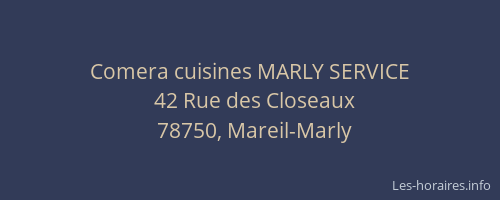 Comera cuisines MARLY SERVICE