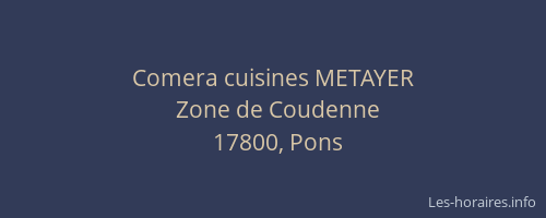 Comera cuisines METAYER