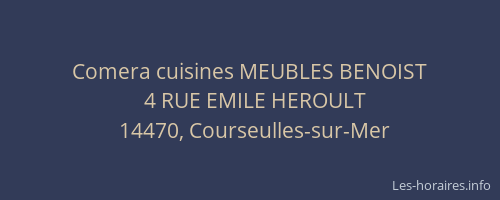 Comera cuisines MEUBLES BENOIST