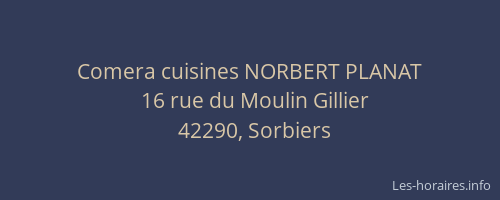 Comera cuisines NORBERT PLANAT