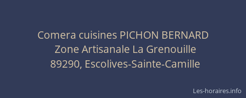 Comera cuisines PICHON BERNARD