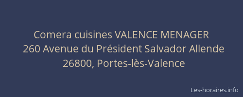 Comera cuisines VALENCE MENAGER