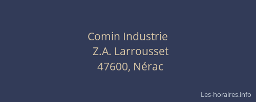 Comin Industrie