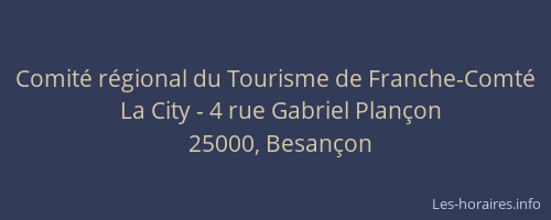 Comité régional du Tourisme de Franche-Comté