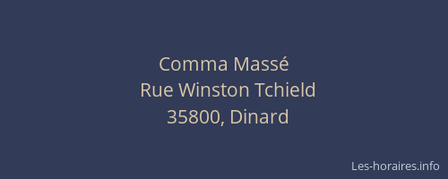 Comma Massé