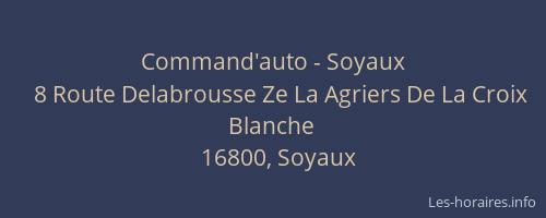Command'auto - Soyaux