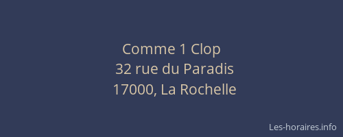 Comme 1 Clop