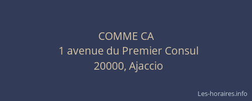 COMME CA