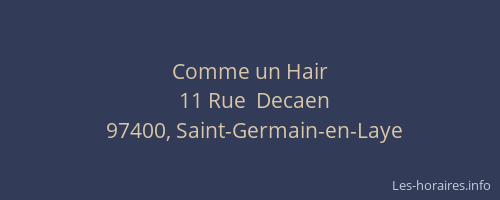 Comme un Hair