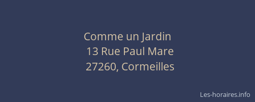 Comme un Jardin