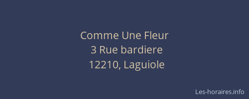 Comme Une Fleur