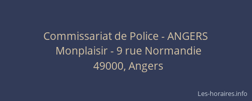 Commissariat de Police - ANGERS