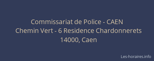 Commissariat de Police - CAEN