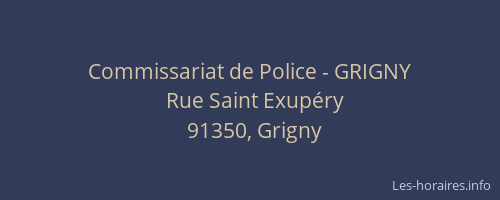 Commissariat de Police - GRIGNY