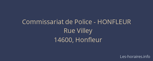Commissariat de Police - HONFLEUR