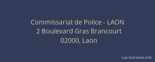 Commissariat de Police - LAON