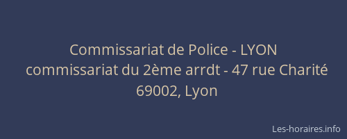 Commissariat de Police - LYON