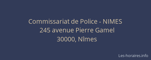 Commissariat de Police - NIMES