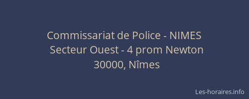 Commissariat de Police - NIMES