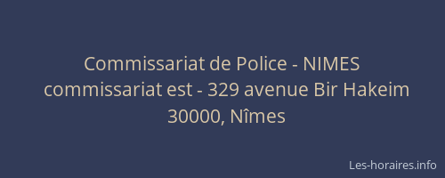 Commissariat de Police - NIMES