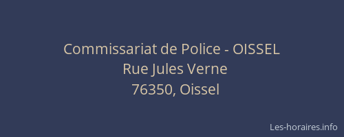 Commissariat de Police - OISSEL