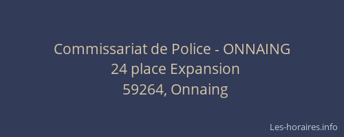 Commissariat de Police - ONNAING