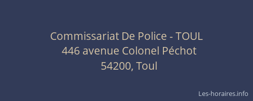 Commissariat De Police - TOUL