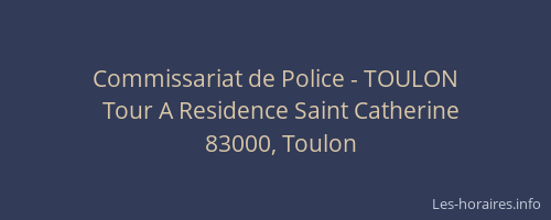 Commissariat de Police - TOULON