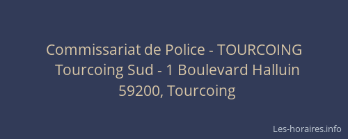 Commissariat de Police - TOURCOING