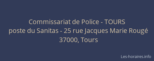 Commissariat de Police - TOURS