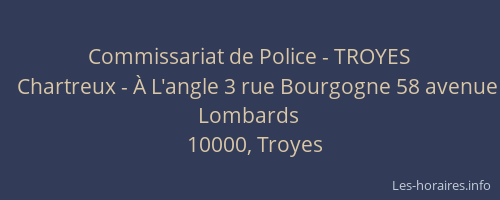 Commissariat de Police - TROYES