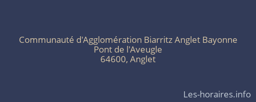 Communauté d'Agglomération Biarritz Anglet Bayonne