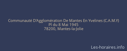 Communauté D'Agglomération De Mantes En Yvelines (C.A.M.Y)