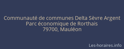 Communauté de communes Delta Sèvre Argent