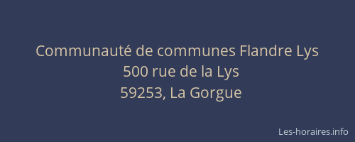 Communauté de communes Flandre Lys