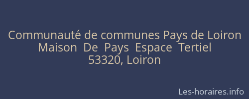 Communauté de communes Pays de Loiron