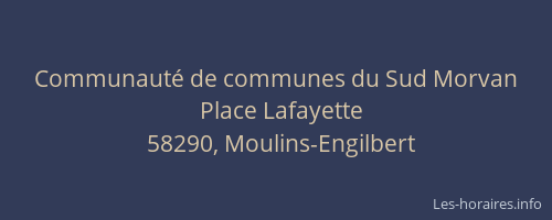 Communaut&eacute; de communes du Sud Morvan