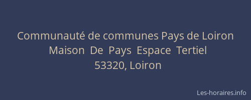 Communauté de communes Pays de Loiron