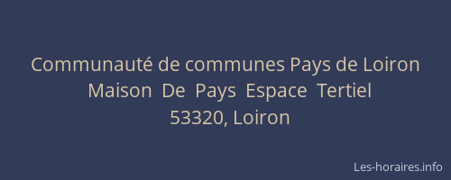 Communaut&eacute; de communes Pays de Loiron