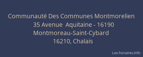 Communaut&eacute; Des Communes Montmorelien