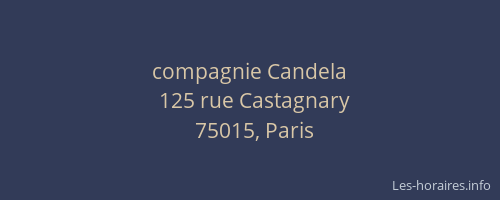 compagnie Candela