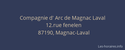 Compagnie d' Arc de Magnac Laval