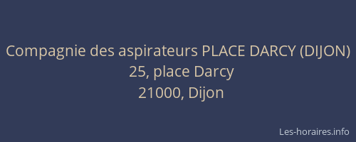 Compagnie des aspirateurs PLACE DARCY (DIJON)
