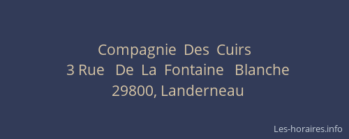 Compagnie  Des  Cuirs