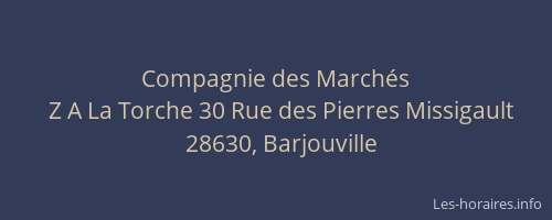 Compagnie des March&eacute;s